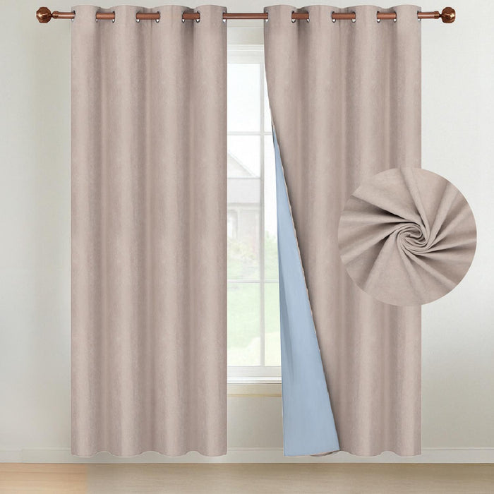Cortina Blackout 100% 135x220cm Tipo Gamuza Casatua Set de 2 - foto principal del producto
