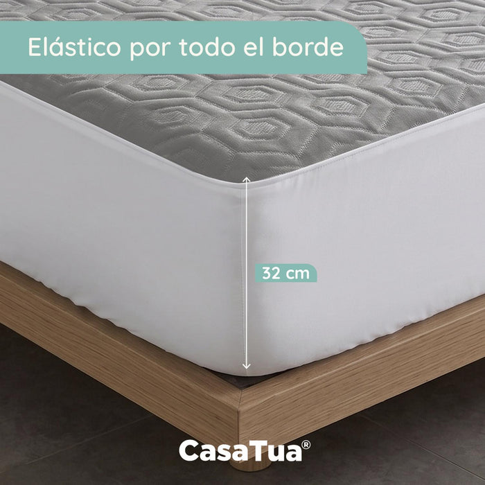 Cubre Colchon Super King Impermeable CasaTua Efecto Cooling - imagen 7