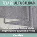 Cortina 100% Blackout Engomada Termica x2 Casatua Tipo Lino - contenido y accesorios