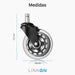 Ruedas Para Silla Escritorio Tipo Roller Set 5 Universales Linkon - imagen 8