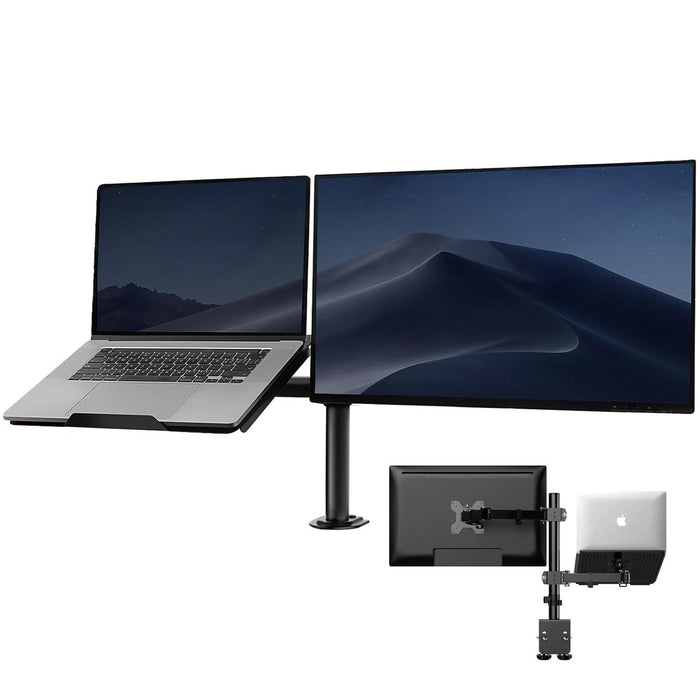 Soporte Brazo Doble Para Monitor Notebook Linkon Escritorio - foto principal del producto