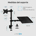 Soporte Brazo Doble Para Monitor Notebook Linkon Escritorio - contenido y accesorios