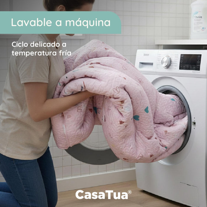 Cubrecama Cobertor Quilt Niña Niño +funda Almohada 1,5 Plaza CasaTua - imagen 7