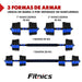 Mancuernas Ajustables Set de 20 Kg Total Fitnics 2en1 +Barra - contenido y accesorios