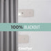 Cortina 100% Blackout Engomada Termica x2 Casatua Tipo Lino - detalle del producto