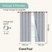 Cortina Blackout 100% 135x220cm Tipo Gamuza Casatua Set de 2 - imagen 10
